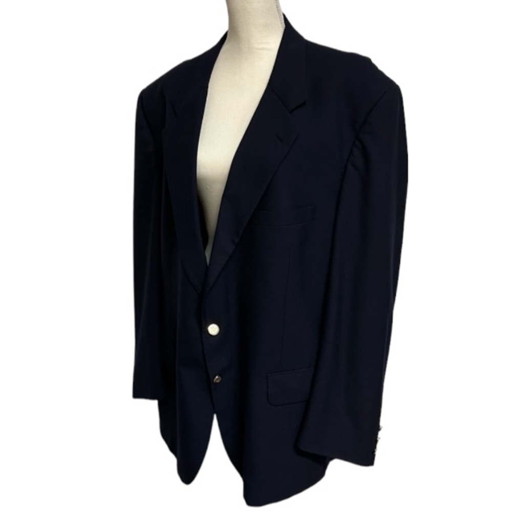 Vintage Men’s Burberrys Navy Lined Blazer Sports Jacket Pics For Measurements